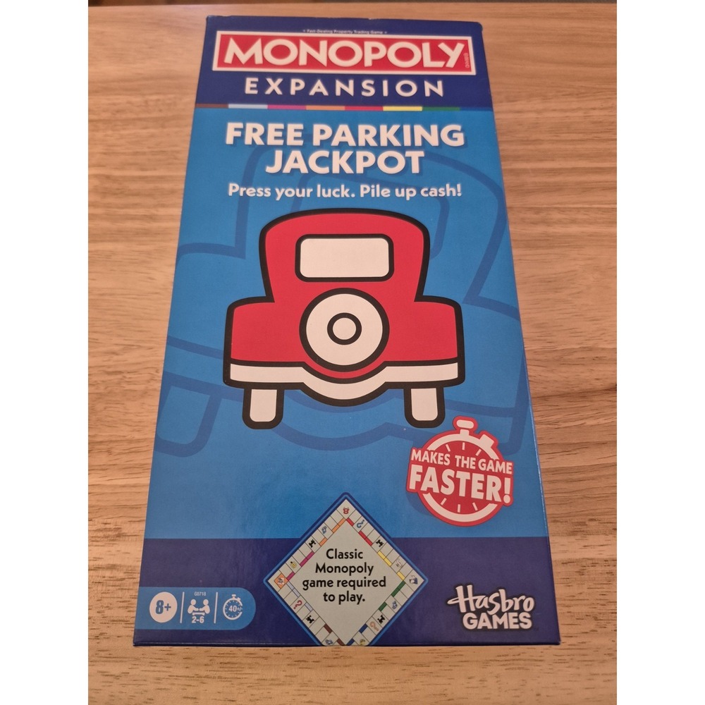 Hasbro Monopoly Free Parking Jackpot Expansion Makes The Game Faster! NIB S18